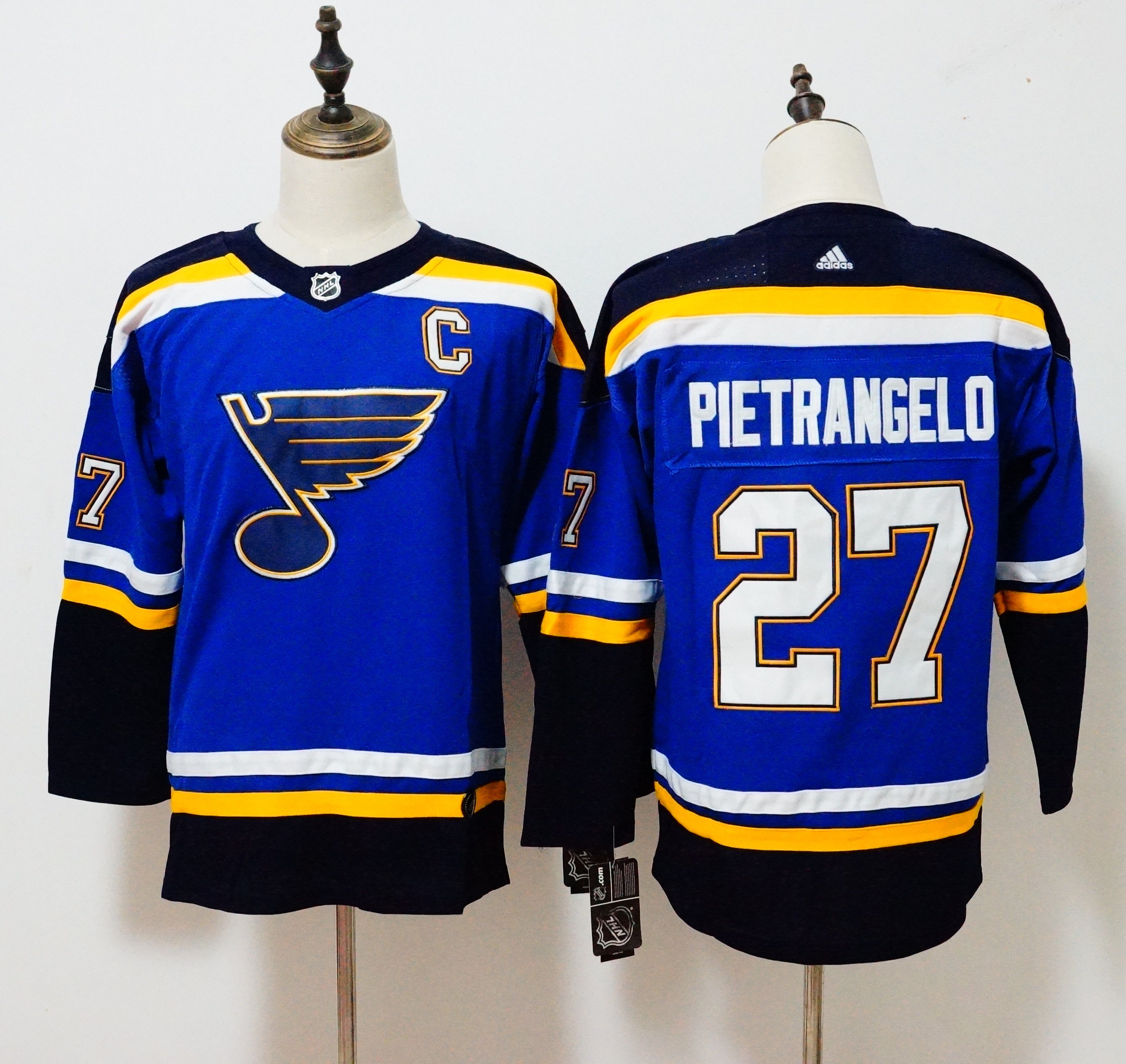 Women St. Louis Blues 27 Pietrangelo Blue Hockey Stitched Adidas NHL Jerseys